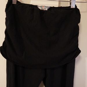 Hardtail black foldover pants sz M